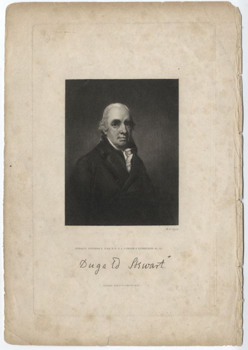 William Home Lizars - 1830 Engraving, Dugald Stewart