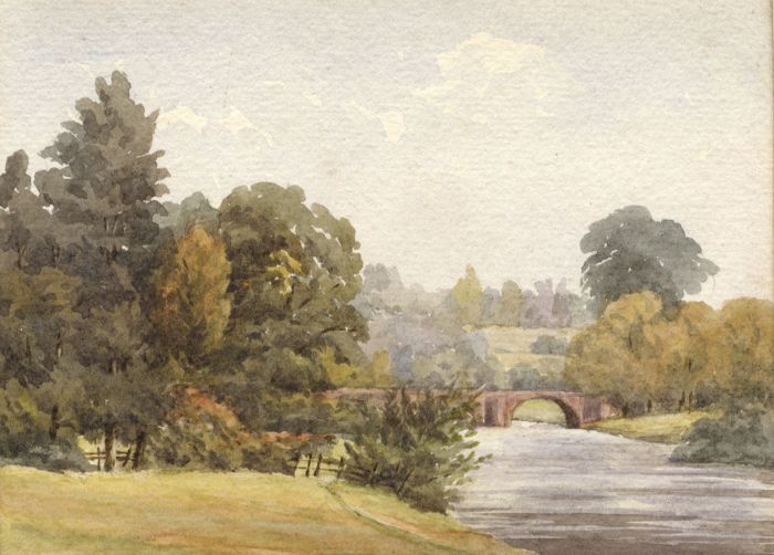 M.S. Russell - 1899 Watercolour, Near Ross