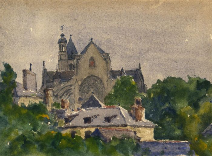 Alexander Brantingham Simpson RI - 1931 Watercolour, Dol-de-Bretagne