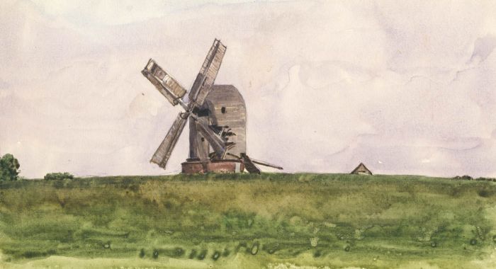 Alexander Brantingham Simpson RI - 1925 Watercolour, Glyndebourne Mill