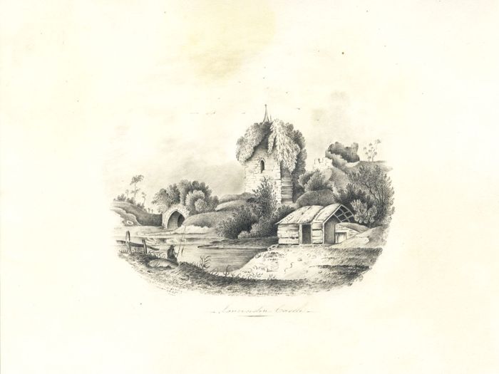 Lydia Darby - 1835 Graphite Drawing, Launceston Castle
