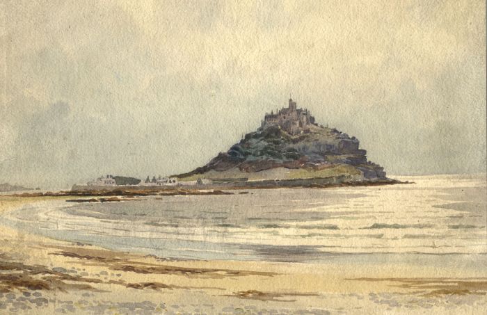 C.A. Hannaford RBA - Mid 20th Century Watercolour, St. Michael's Mount