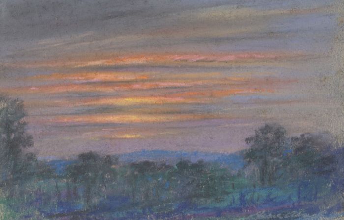 Marcus Adams - Small 1958 Pastel, Shepherd's Delight