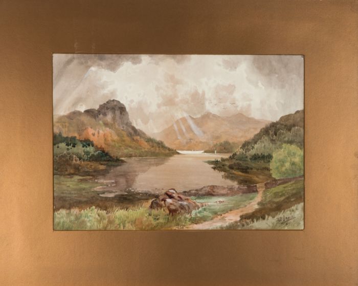 Mid 20th Century Watercolour - Mountain Loch