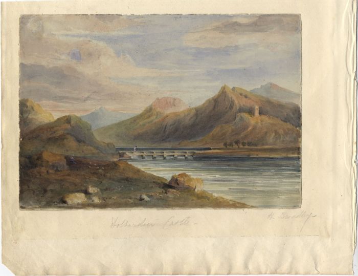 H. Bradley - 19th Century Watercolour, Welsh Landscape with Dolbadarn Castle