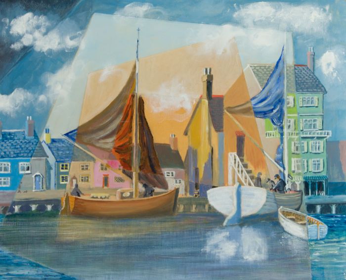 Mid 20th Century Oil - Harbourside