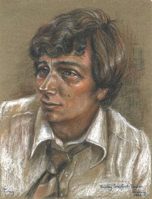 Shirley Stopford-Taylor (1935-2017) - 1976 Pastel, Portrait of Tony