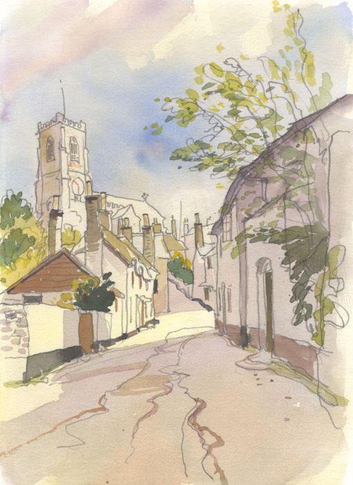 Robert T. Blayney (1929-2016) - Mid 20th Century Watercolour, Street View