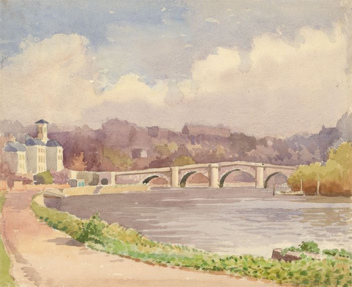 1969 Watercolour - View of Richmond Bridge