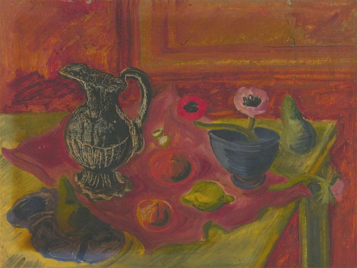 Anthony Brown (1906-1987) - Double Sided 1948 Oil, Still Life and Forest Storm