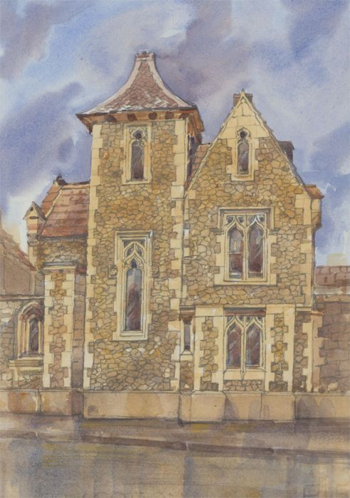 Clifford H. Thompson (1926-2017) - 20th Century Watercolour, Gothic House