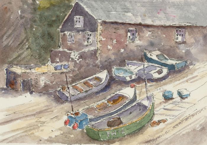John A. Case - Contemporary Watercolour, The Slipway