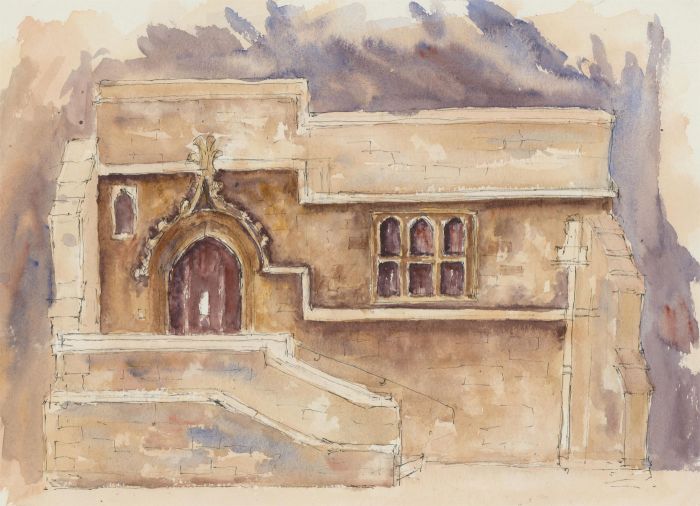 John A. Case - Set Two Contemporary Watercolour, Queen Square House