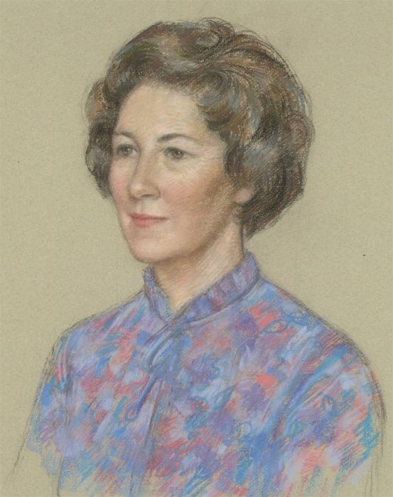 Dorothy Colles (1917-2003) - Pastel, Portrait of a Lady in a Blouse