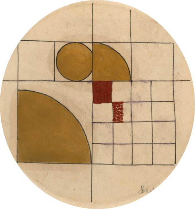 Ben Carrivick - Contemporary Mixed Media, Abstract Composition in Red and Yellow