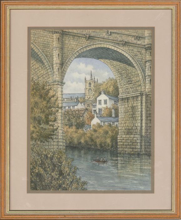 A.F. Remmett - Signed & Framed 20th Century Watercolour, The Viaduct