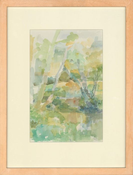 Jeanne Dodd - Contemporary Watercolour, Trees in a Landscape