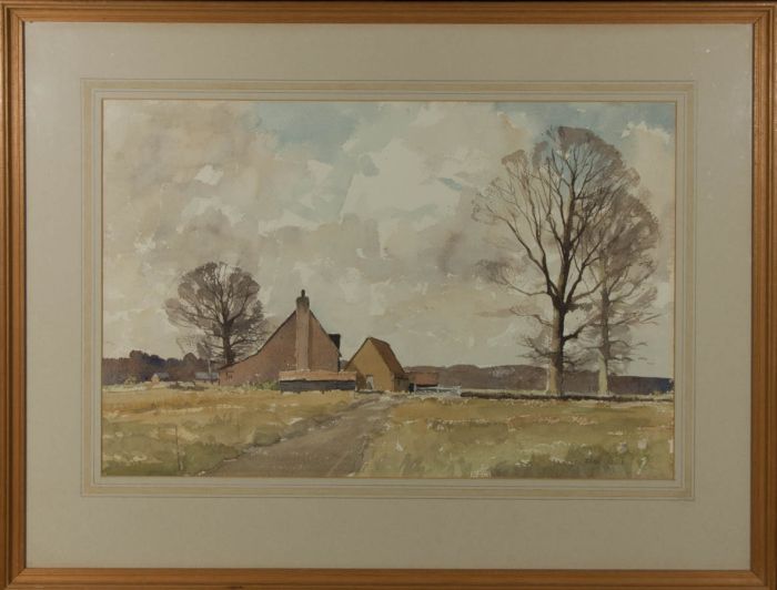 John E. Noble (b.1912) - Signed & Framed Mid 20th Century Watercolour, Wartling, Sussex