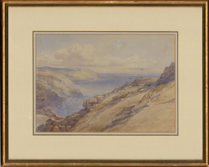 Early 20th Century Watercolour - Sea View from the Cliffs