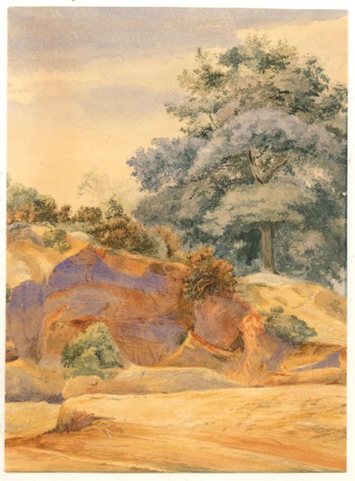 Early 20th Century Watercolour - Dusty Landscape
