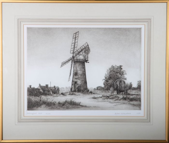 Aidan Kirkpatrick (b.1932) - 1987 Etching, Billingford Mill