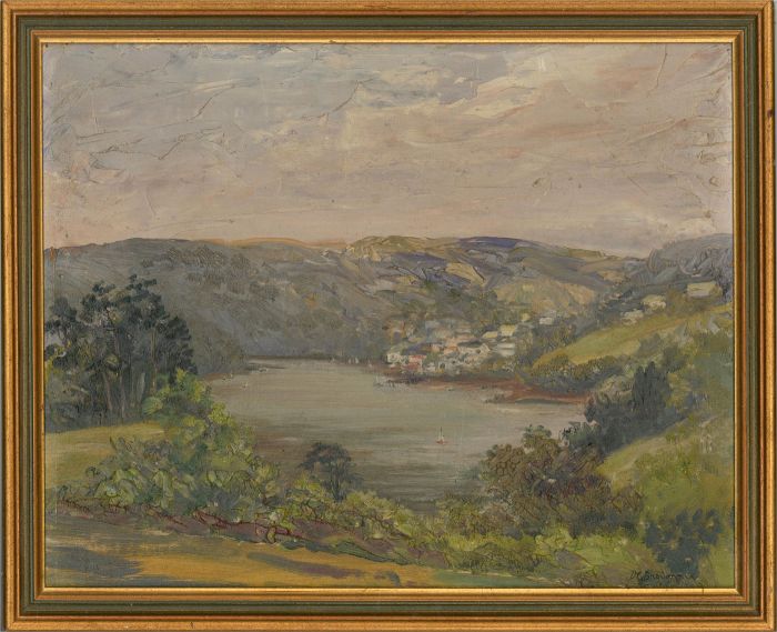 D.C. Bradshaw - 20th Century Oil, Looking Towards the Village