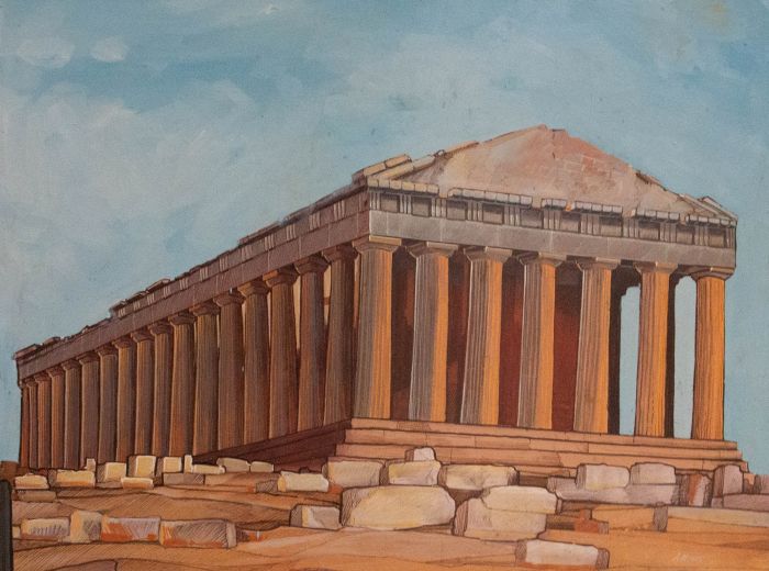 A. Mpiako - Contemporary Acrylic, The Parthenon
