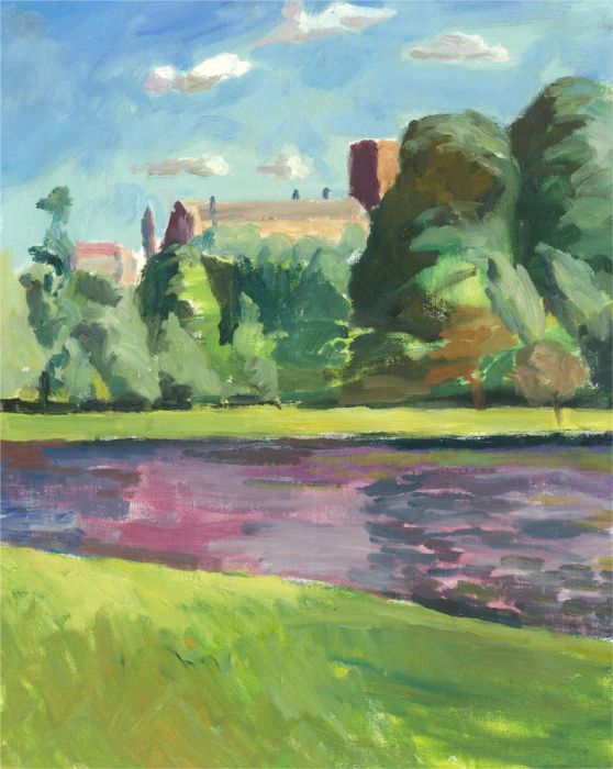 Pamela Chard (1926-2003) - 20th Century Oil, River Scene
