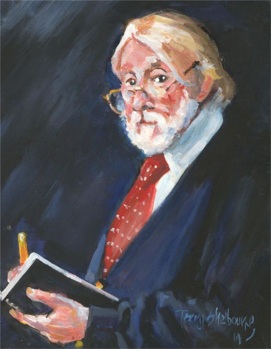 Terry Shelbourne (1930-2020) - 2014 Acrylic, Self-Portrait