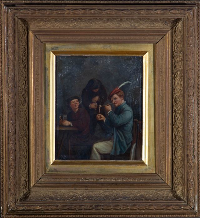Mid 20th Century Oil - A Communal Puff