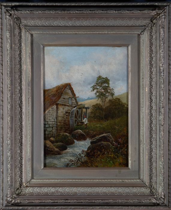 E. Dorrington - Late 19th Century Oil, Old Mill