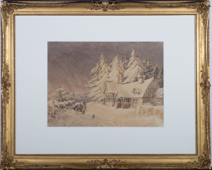 1860 Watercolour - Snowstorm