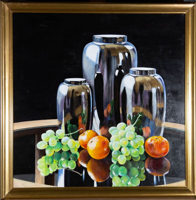 Joel Rawe - Contemporary Oil, Chrome And Fruit