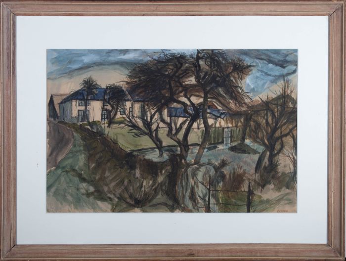 Eric Ross - Mid 20th Century Watercolour, The Orchard in Winter