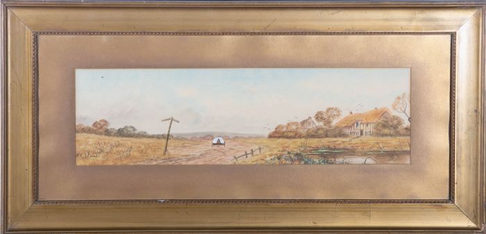 H.K. Stone - Early 20th Century Watercolour, Pony and Trap