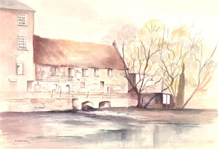 E. Fowler - Contemporary Watercolour, Riverside Walk
