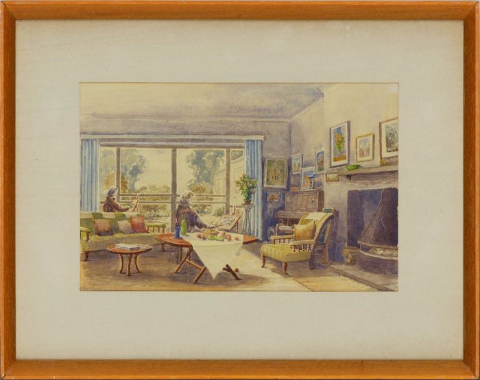 Stone - 1984 Watercolour, The Artist's House
