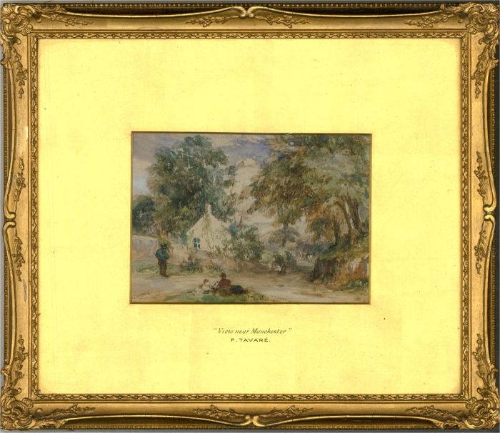 Frederick Tavare (1810-1863) - Watercolour, View near Manchester