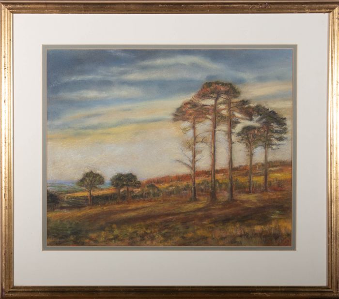 R. Barber - 1997 Pastel, Evening Sun