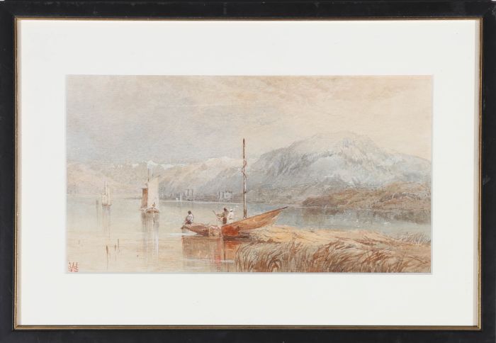 Sophy S. Warren (act.1865-1878) - Framed Watercolour, Taking In The View
