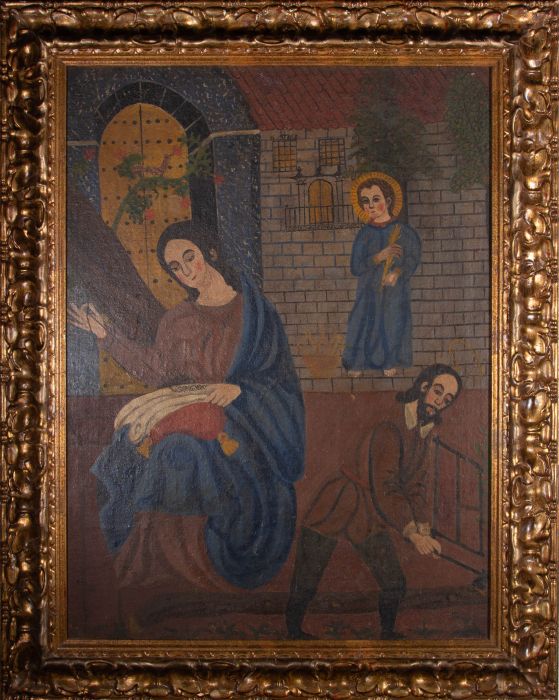 Early 20th Century Oil - Annunciation