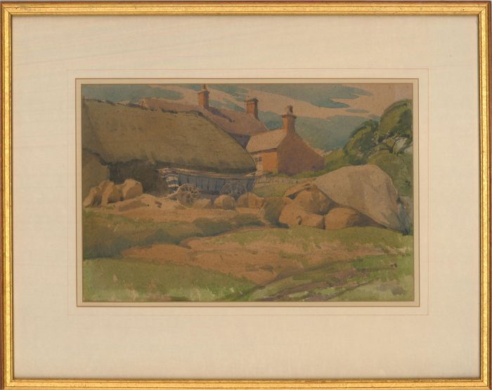 Clarence V. Mackenzie (1889-1949) - Framed Watercolour, The Hay Wagon