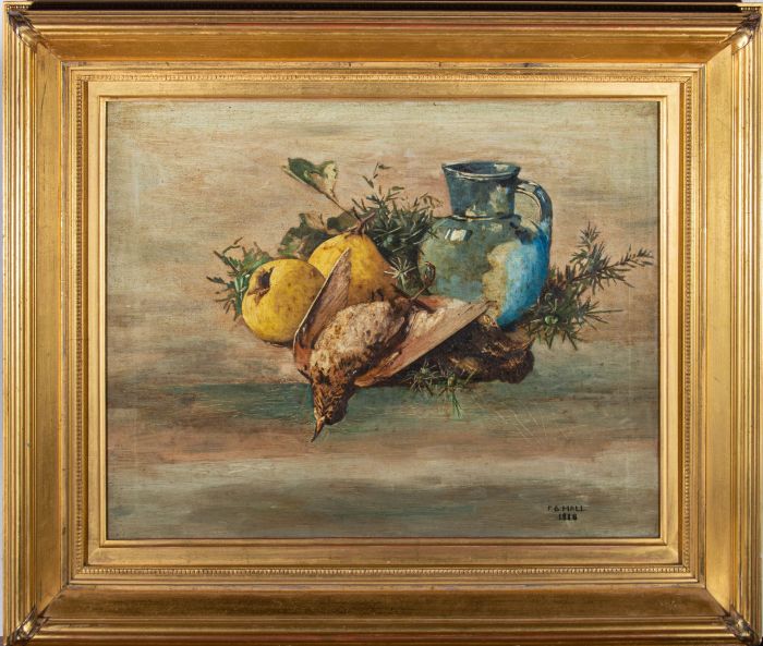 F. S. Hall - 1918 Oil, Fruit and Birds