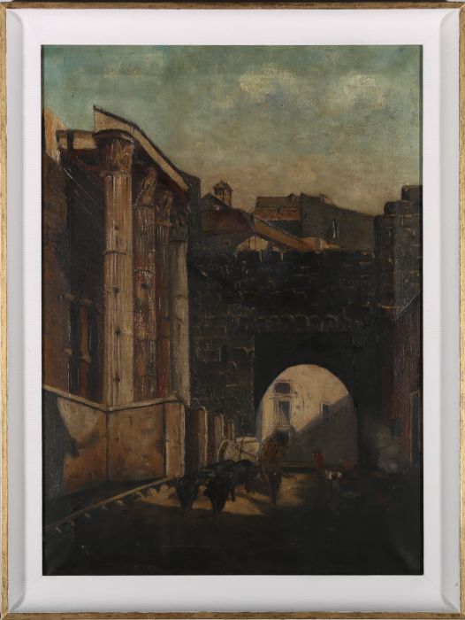 Late 19th Century Oil - The City Gate