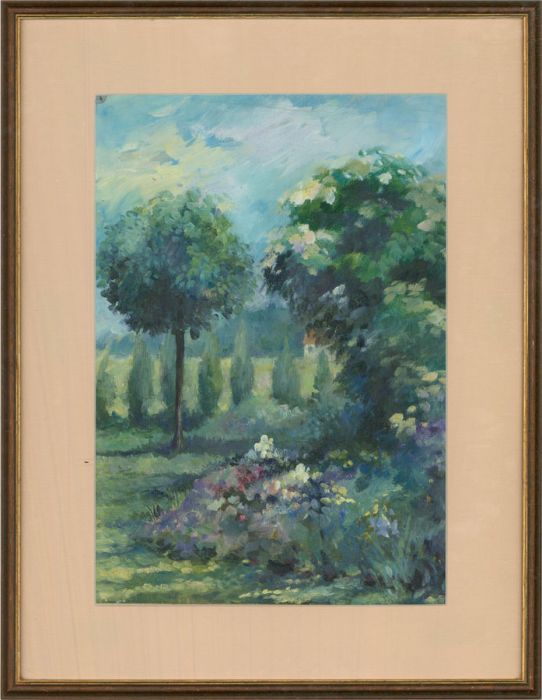 Impressionst Mid 20th Century Oil - The Rural Garden