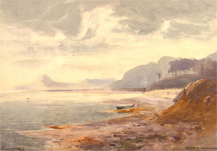 Henry Jobson Bell (1864-1926) - Watercolour, Ardgour, Argyllshire