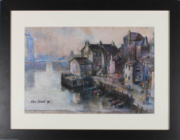 Ken Leech - Framed 1981 Pastel, Evening Light