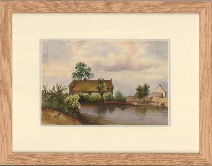 20th Century Watercolour - The Rural Farm