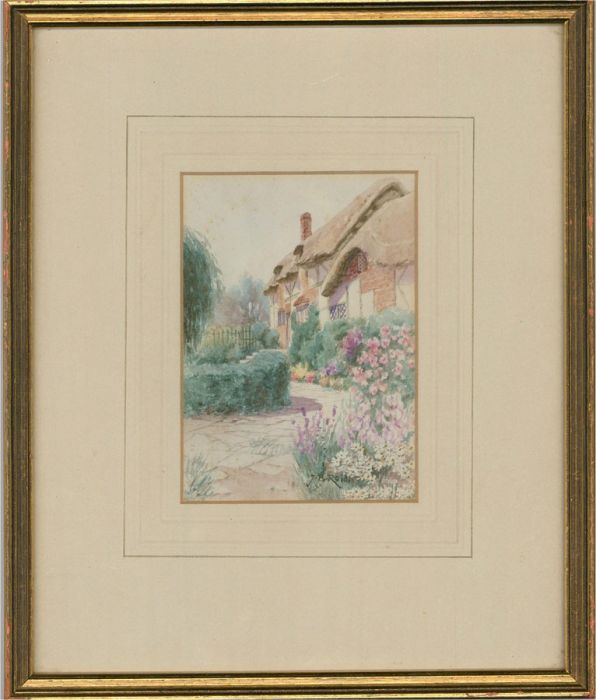 Jane Brewster Reid (1862-1966) - Framed Watercolour, Anne Hathaway's Cottage