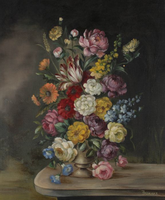 Frances - Mid 20th Century Oil, Dutch Flowers